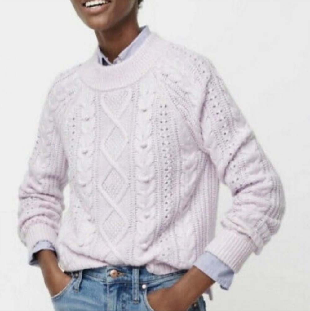 J. CREW Azra Heather Pebble Super Soft Wool Blend Sweater | S - Picture 2 of 8